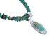 Sterling Silver Turquoise Native American Bead Pendant Necklace Set BX120366